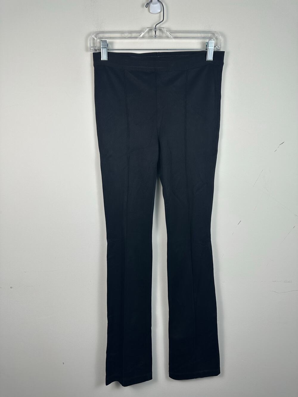 Helmut Lang Flared Leggings Women Size Medium Black Excellent Front Seam